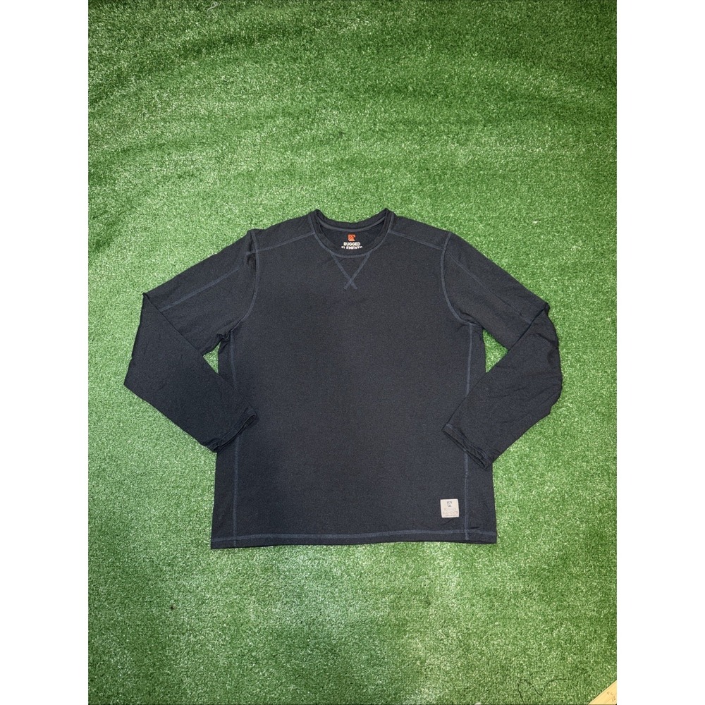 Rugged Elements Long‎ Sleeve Durable Utility Stretch Crew Small Blue